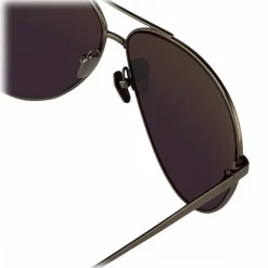 Linda Farrow - 398 C4 Aviator Sunglasses - Matt Yellow Gold - Linda Farrow Eyewear - Kendall Jenner - Alessandra Ambrosio - Avvenice