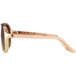 Linda Farrow - 149 C24 Aviator Sunglasses - Pink Snakeskin - Linda Farrow Eyewear - Avvenice