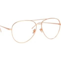 Linda Farrow - 751 C3 Aviator Optical Frames - Rose Gold - Linda Farrow Eyewear - Avvenice
