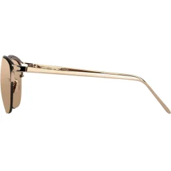 Linda Farrow - 538 C3 Browline Sunglasses - Rose Gold - Linda Farrow Eyewear - Avvenice