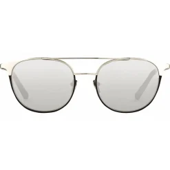 Linda Farrow - 421 C6 Browline Sunglasses - White Gold - Linda Farrow Eyewear - Karlie Kloss - Alessandra Ambrosio - Official - Avvenice