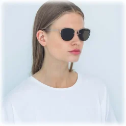 Linda Farrow - 538 C4 Browline Sunglasses - Yellow Gold - Linda Farrow Eyewear - Avvenice