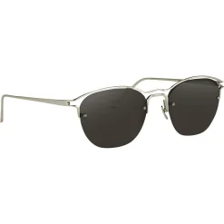 Linda Farrow - 538 C5 Browline Sunglasses - White Gold - Linda Farrow Eyewear - Avvenice