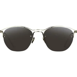 Linda Farrow - 538 C5 Browline Sunglasses - White Gold - Linda Farrow Eyewear - Avvenice