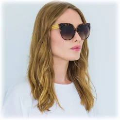 Linda Farrow - 388 C15 Cat Eye Sunglasses - Tortoise - Linda Farrow Eyewear - Avvenice