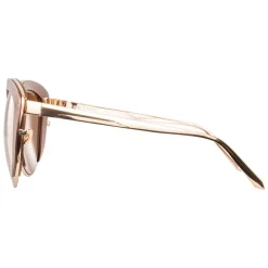 Linda Farrow - 579 C3 Cat Eye Sunglasses - Copper - Linda Farrow Eyewear - Avvenice