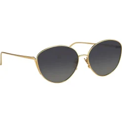 Linda Farrow - 508 C4 Cat Eye Sunglasses - Yellow Gold - Linda Farrow Eyewear - Avvenice