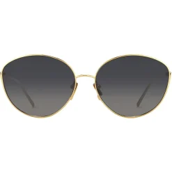 Linda Farrow - 508 C4 Cat Eye Sunglasses - Yellow Gold - Linda Farrow Eyewear - Avvenice