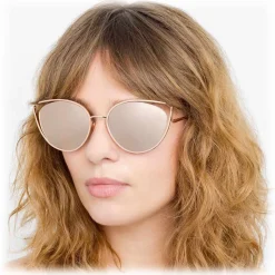 Linda Farrow - 668 C3 Cat Eye Sunglasses - Rose Gold - Linda Farrow Eyewear - Avvenice