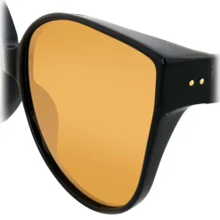 Linda Farrow - 656 C2 Cat Eye Sunglasses - Black - Linda Farrow Eyewear - Avvenice