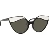 Linda Farrow - 871 C1 Cat Eye Sunglasses - Black White - Linda Farrow Eyewear - Avvenice