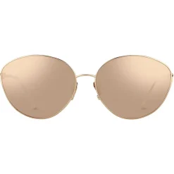 Linda Farrow - 508 C3 Cat Eye Sunglasses - Rose Gold - Linda Farrow Eyewear - Avvenice