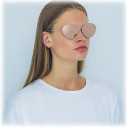 Linda Farrow - 508 C3 Cat Eye Sunglasses - Rose Gold - Linda Farrow Eyewear - Avvenice