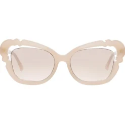 Linda Farrow - 824 C3 Cat Eye Sunglasses - Milky - Linda Farrow Eyewear - Avvenice