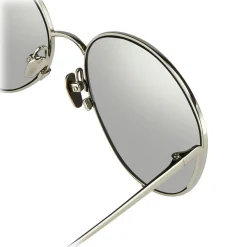 Linda Farrow - 508 C2 Cat Eye Sunglasses - White Gold - Linda Farrow Eyewear - Avvenice