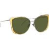 Linda Farrow - 762 C1 Cat Eye Sunglasses - Nickel - Linda Farrow Eyewear - Avvenice