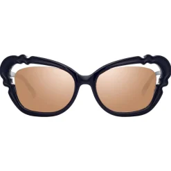 Linda Farrow - 824 C4 Cat Eye Sunglasses - Navy - Linda Farrow Eyewear - Avvenice