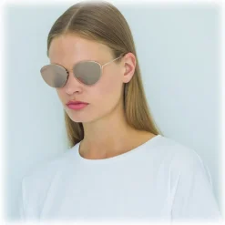 Linda Farrow - 508 C1 Cat Eye Sunglasses - Yellow Gold - Linda Farrow Eyewear - Avvenice