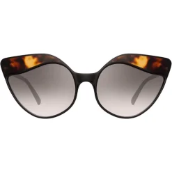 Linda Farrow - 871 C3 Cat Eye Sunglasses - Black Tortoiseshell - Linda Farrow Eyewear - Avvenice