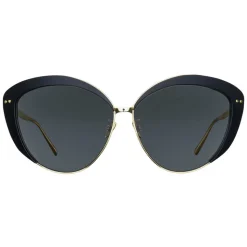 Linda Farrow - 579 C1 Cat Eye Sunglasses - Black - Linda Farrow Eyewear - Avvenice