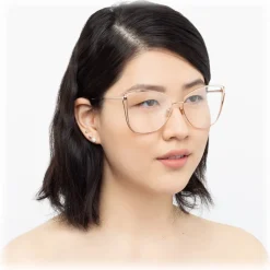 Linda Farrow - 809 C10 Cat Eye Optical Frames - Rose Gold - Linda Farrow Eyewear - Avvenice