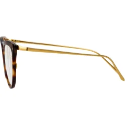 Linda Farrow - 683 C11 Cat Eye Optical Frames - Tortoiseshell - Linda Farrow Eyewear - Avvenice