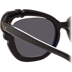 Linda Farrow - 824 C1 Cat Eye Sunglasses - Black - Linda Farrow Eyewear - Avvenice