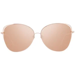 Linda Farrow - 566 C3 Cat Eye Sunglasses - Rose Gold - Linda Farrow Eyewear - Avvenice