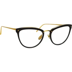 Linda Farrow - 683 C10 Cat Eye Optical Frames - Black - Linda Farrow Eyewear - Avvenice