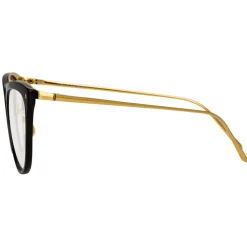 Linda Farrow - 683 C10 Cat Eye Optical Frames - Black - Linda Farrow Eyewear - Avvenice