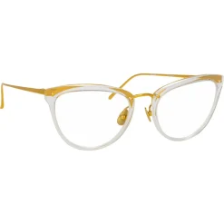Linda Farrow - 683 C14 Cat Eye Optical Frames - Clear - Linda Farrow Eyewear - Avvenice