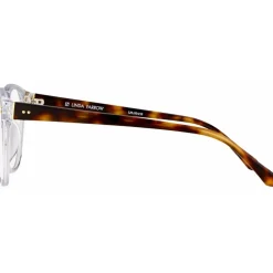 Linda Farrow - 354 C13 D-Frame Optical - Black Matt - Linda Farrow Eyewear - Avvenice