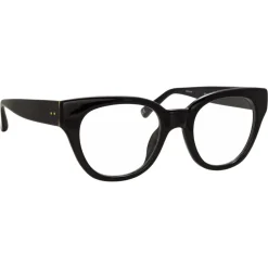 Linda Farrow - 653 C8 D-Frame Optical - Black - Linda Farrow Eyewear - Avvenice