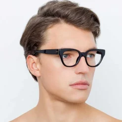 Linda Farrow - 653 C8 D-Frame Optical - Black - Linda Farrow Eyewear - Avvenice