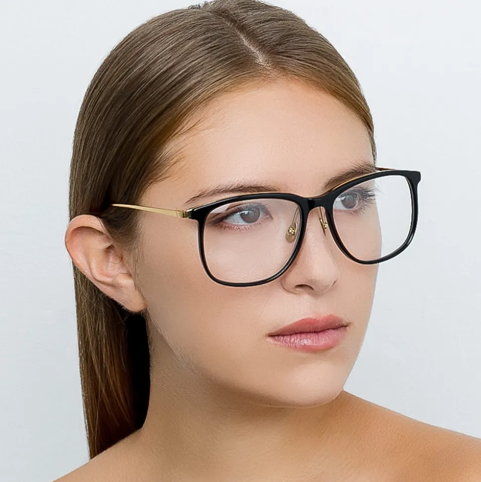 Linda Farrow - 716 C1 D-Frame Optical - Black - Linda Farrow Eyewear - Avvenice