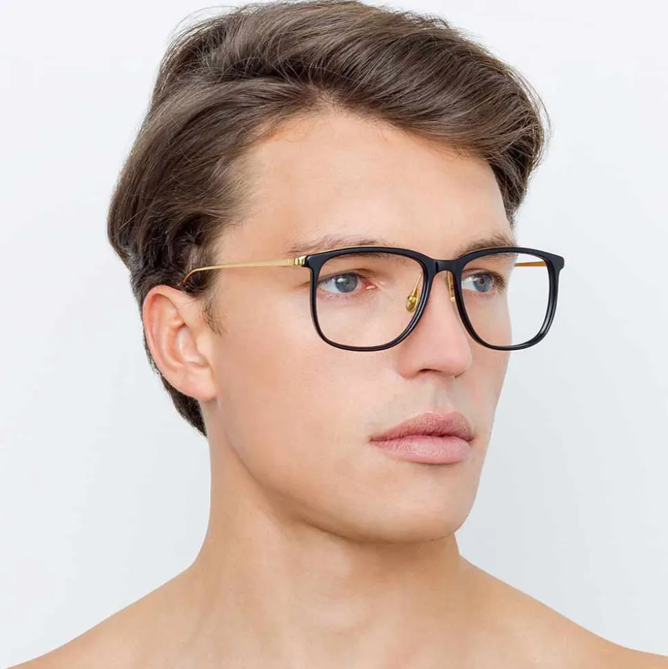 Linda Farrow - 716 C1 D-Frame Optical - Black - Linda Farrow Eyewear - Avvenice