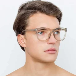 Linda Farrow - 712 C15 D-Frame Optical - Truffle - Linda Farrow Eyewear - Avvenice