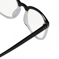 Linda Farrow - 381 C12 D-Frame Optical - Black and Clear - Linda Farrow Eyewear - Avvenice