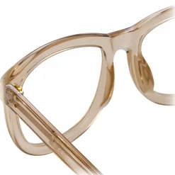 Linda Farrow - 712 C14 D-Frame Optical - Ash - Linda Farrow Eyewear - Avvenice