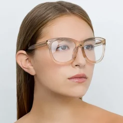 Linda Farrow - 712 C14 D-Frame Optical - Ash - Linda Farrow Eyewear - Avvenice