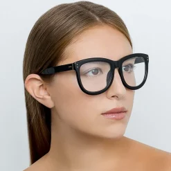 Linda Farrow - 712 C11 D-Frame Optical - Black - Linda Farrow Eyewear - Avvenice