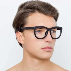 Linda Farrow - 712 C11 D-Frame Optical - Black - Linda Farrow Eyewear - Avvenice