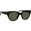 Linda Farrow - 653 C1 D-Frame Sunglasses - Black - Linda Farrow Eyewear - Avvenice