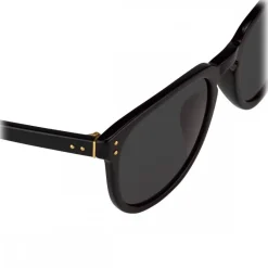 Linda Farrow - 381 C1 D-Frame Sunglasses - Black - Linda Farrow Eyewear - Avvenice