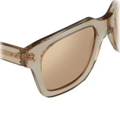 Linda Farrow - 71 C83 D-Frame Sunglasses - Ash - Linda Farrow Eyewear - Avvenice