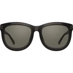 Linda Farrow - 712 C1 D-Frame Sunglasses - Black - Linda Farrow Eyewear - Avvenice