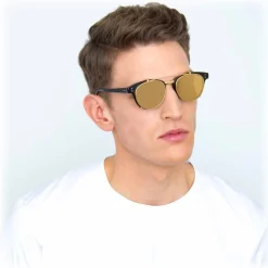 Linda Farrow - 581 C1 D-Frame Sunglasses - Black - Linda Farrow Eyewear - Avvenice