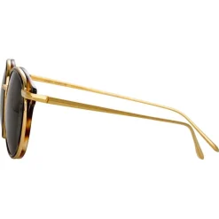 Linda Farrow - 911 C2 D-Frame Sunglasses - Tortoiseshell - Linda Farrow Eyewear - Avvenice