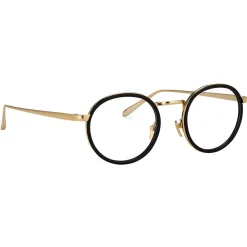 Linda Farrow - 182 C13 Oval Optical Frames - Black - Linda Farrow Eyewear - Avvenice