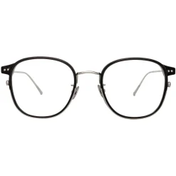 Linda Farrow - 803 C8 Oval Optical Frames - Optical Lens in Black Frame - Linda Farrow Eyewear - Avvenice